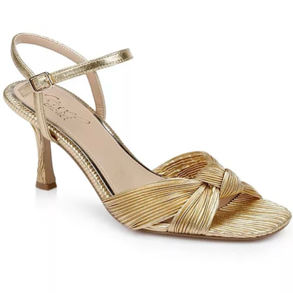 Gold Strappy Heels